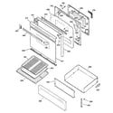 GE JGBP28BEA3WH door & drawer parts diagram