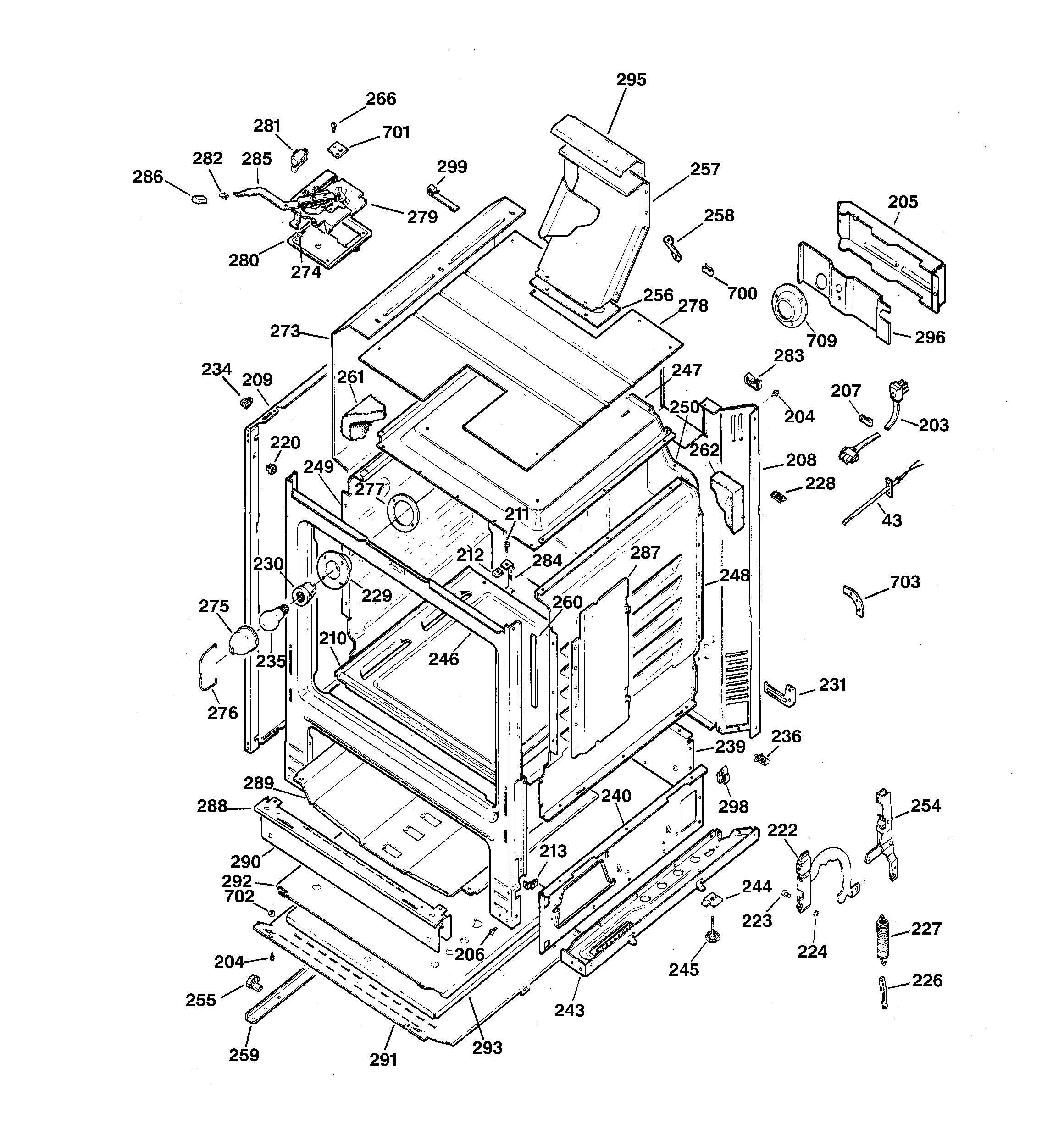GE JGBP35WEA3WW body parts diagram