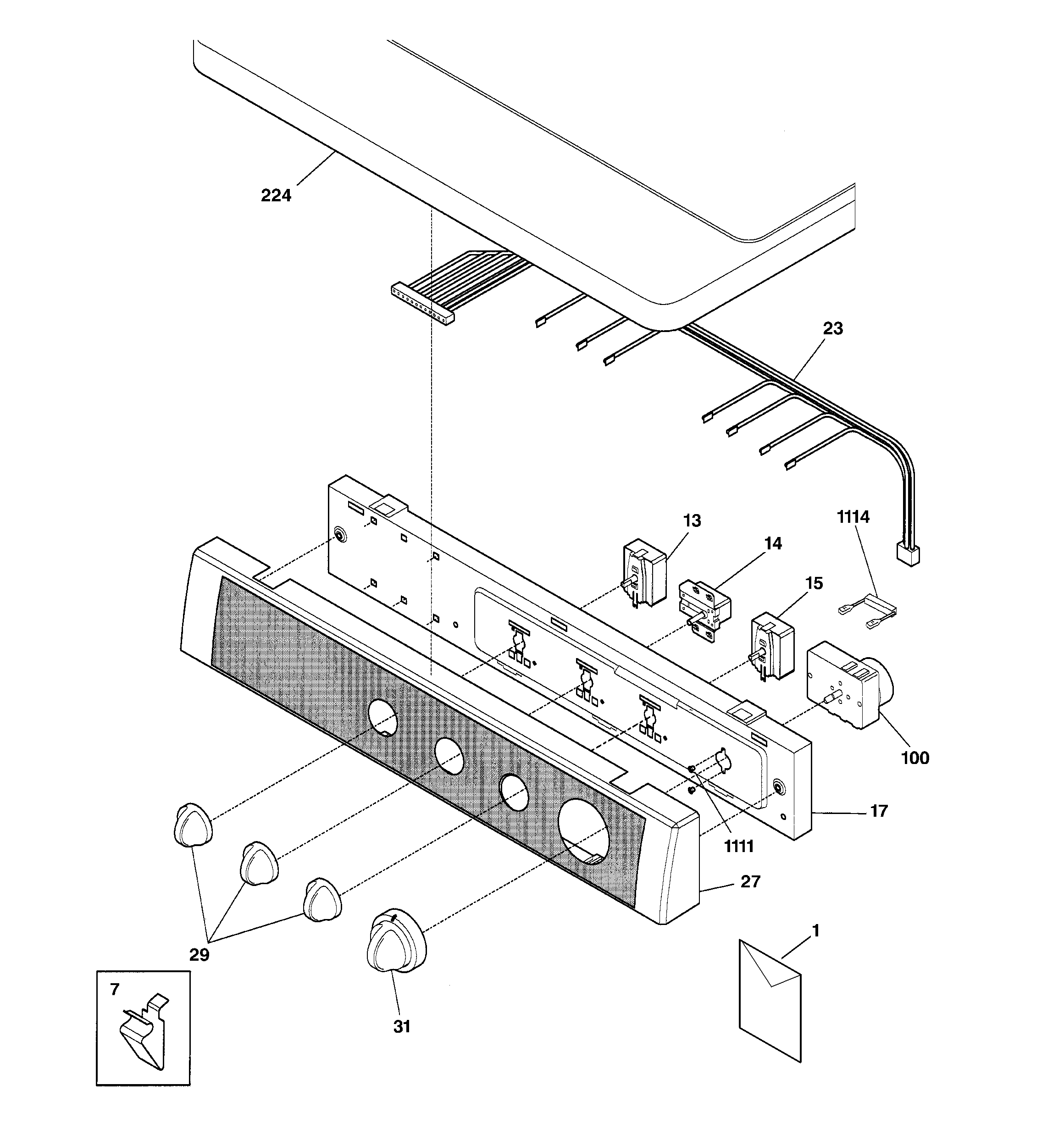 GE DSXH43EV0WW control panel diagram
