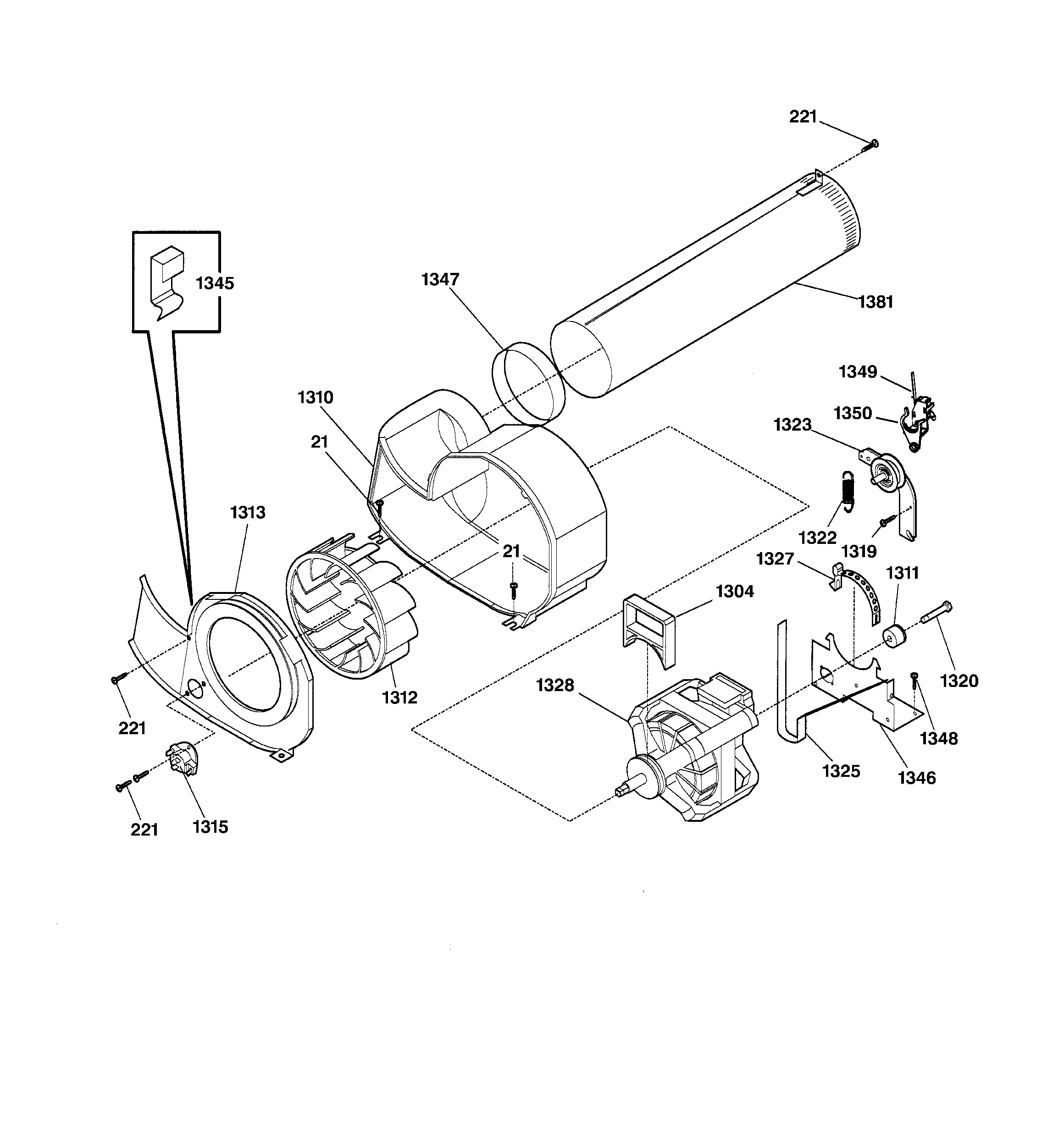 GE DSXH43EV0WW motor diagram