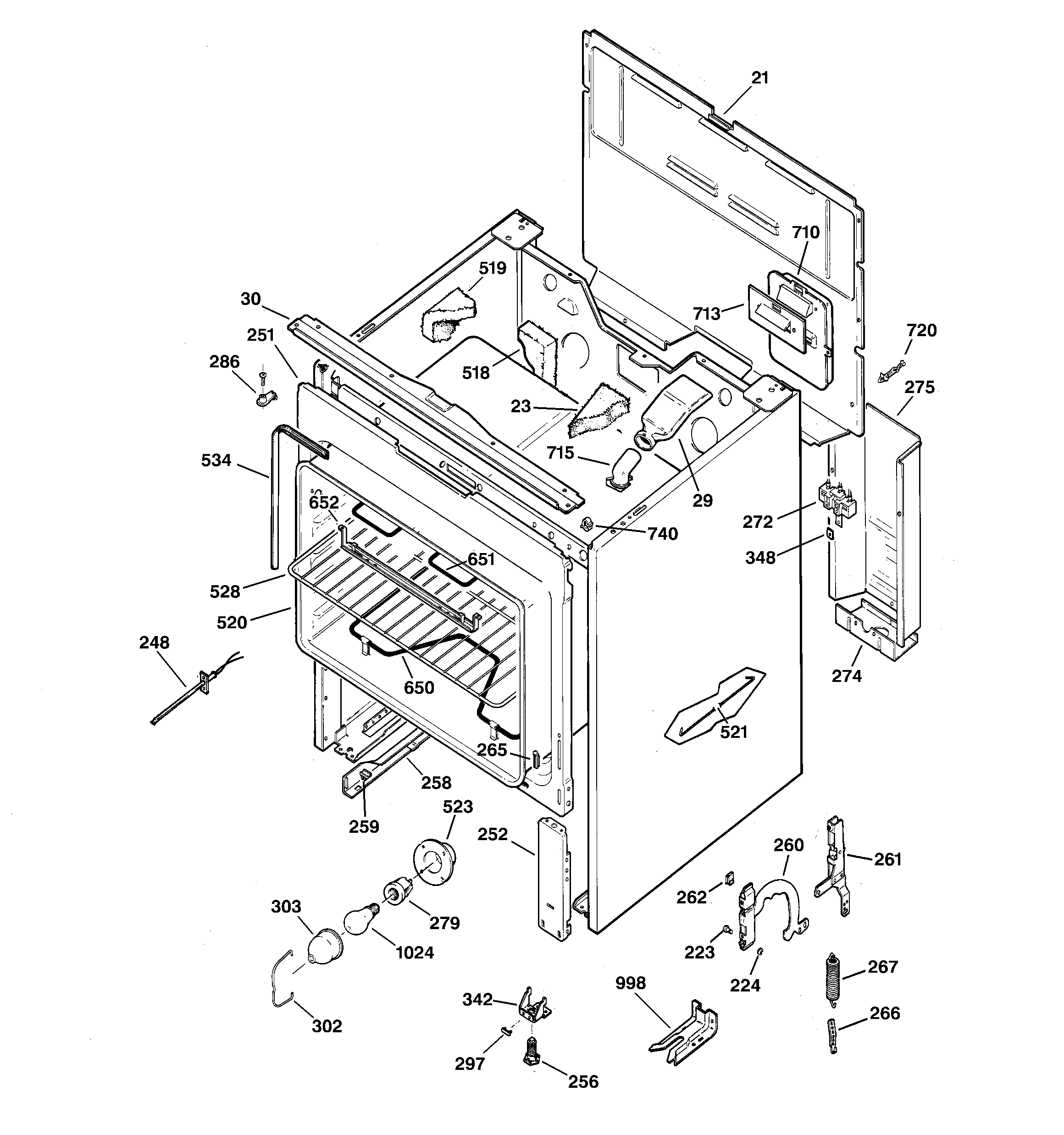 GE JBS61BB1WH body parts diagram