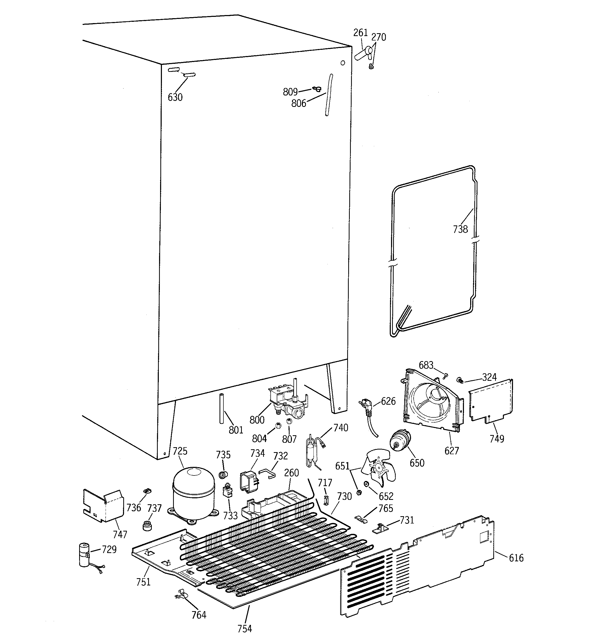 GE TPG21PRCEBB unit parts diagram