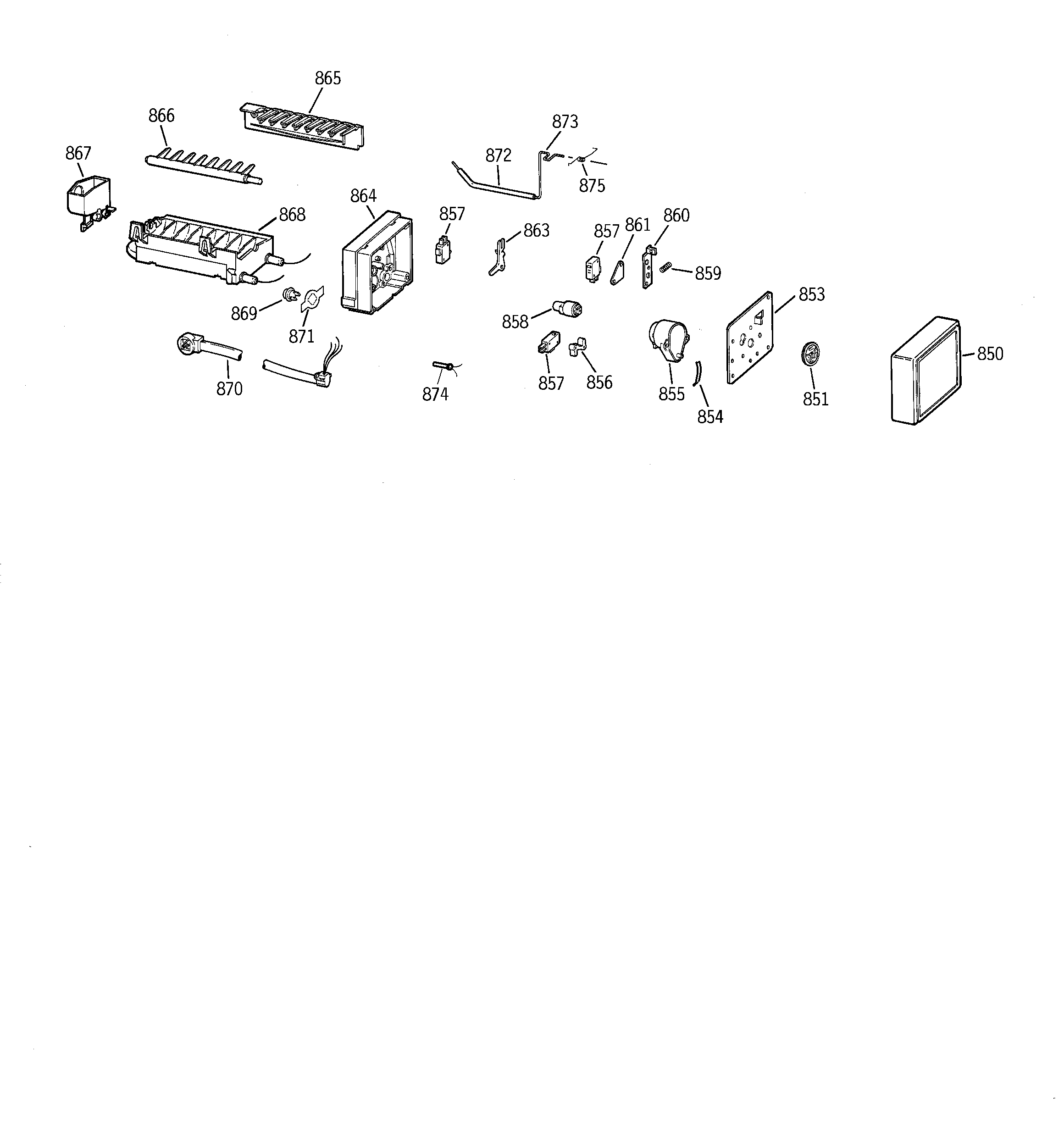 GE TFX25CPCEAA icemaker wr30x0327 diagram