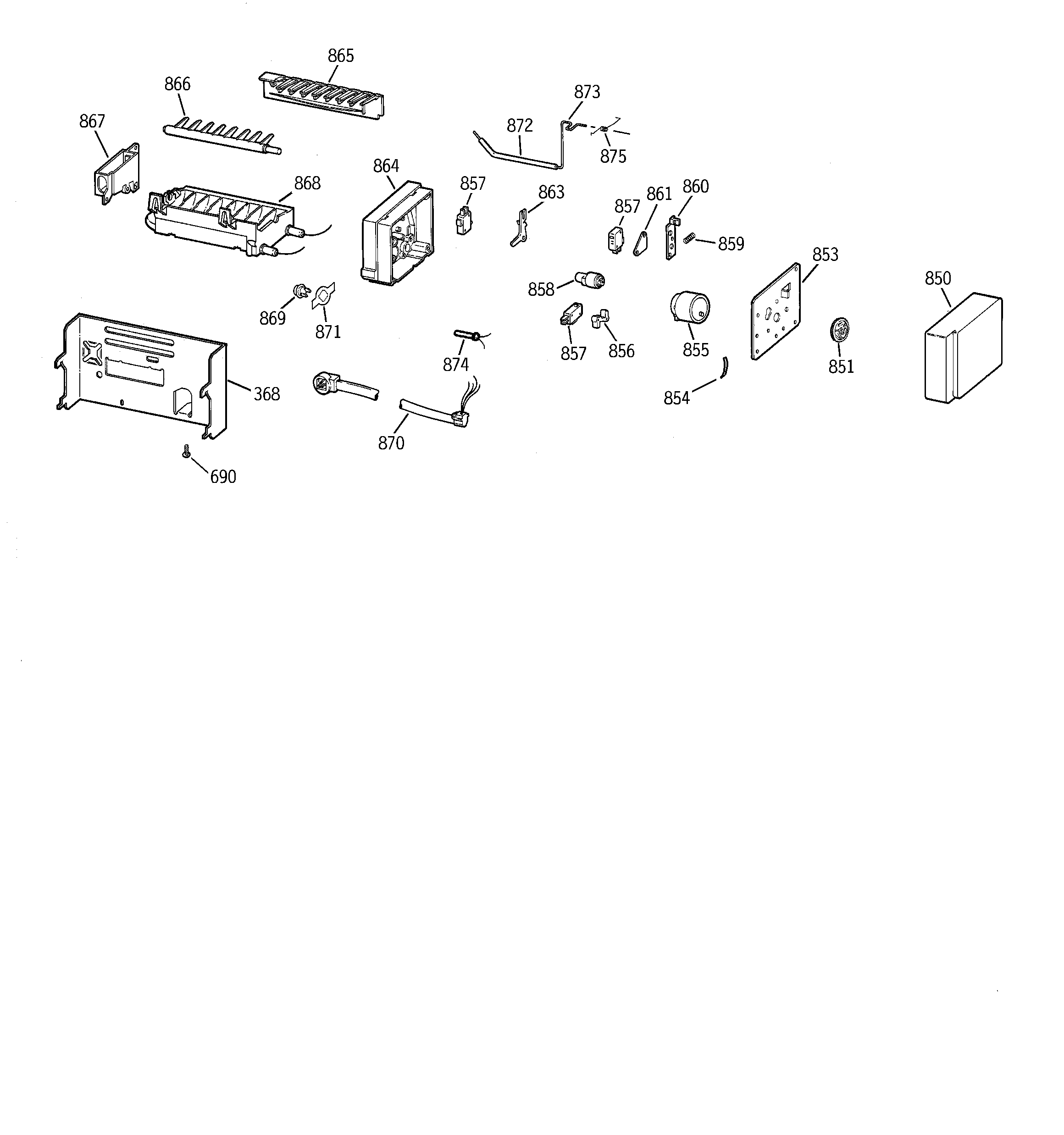 GE TPG21JRCEBB icemaker wr30x0330 diagram