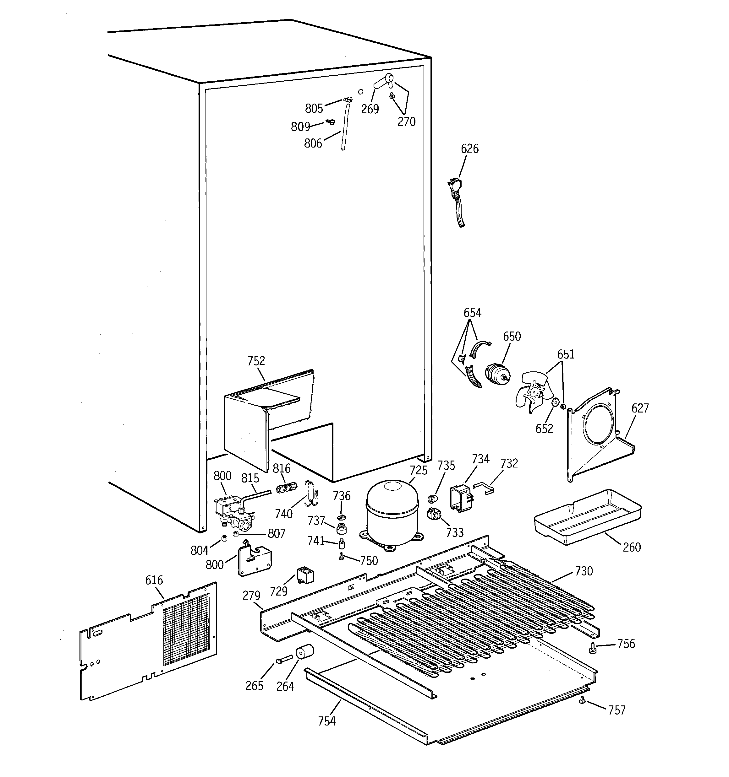 GE TFG28ZFCEWH unit parts diagram