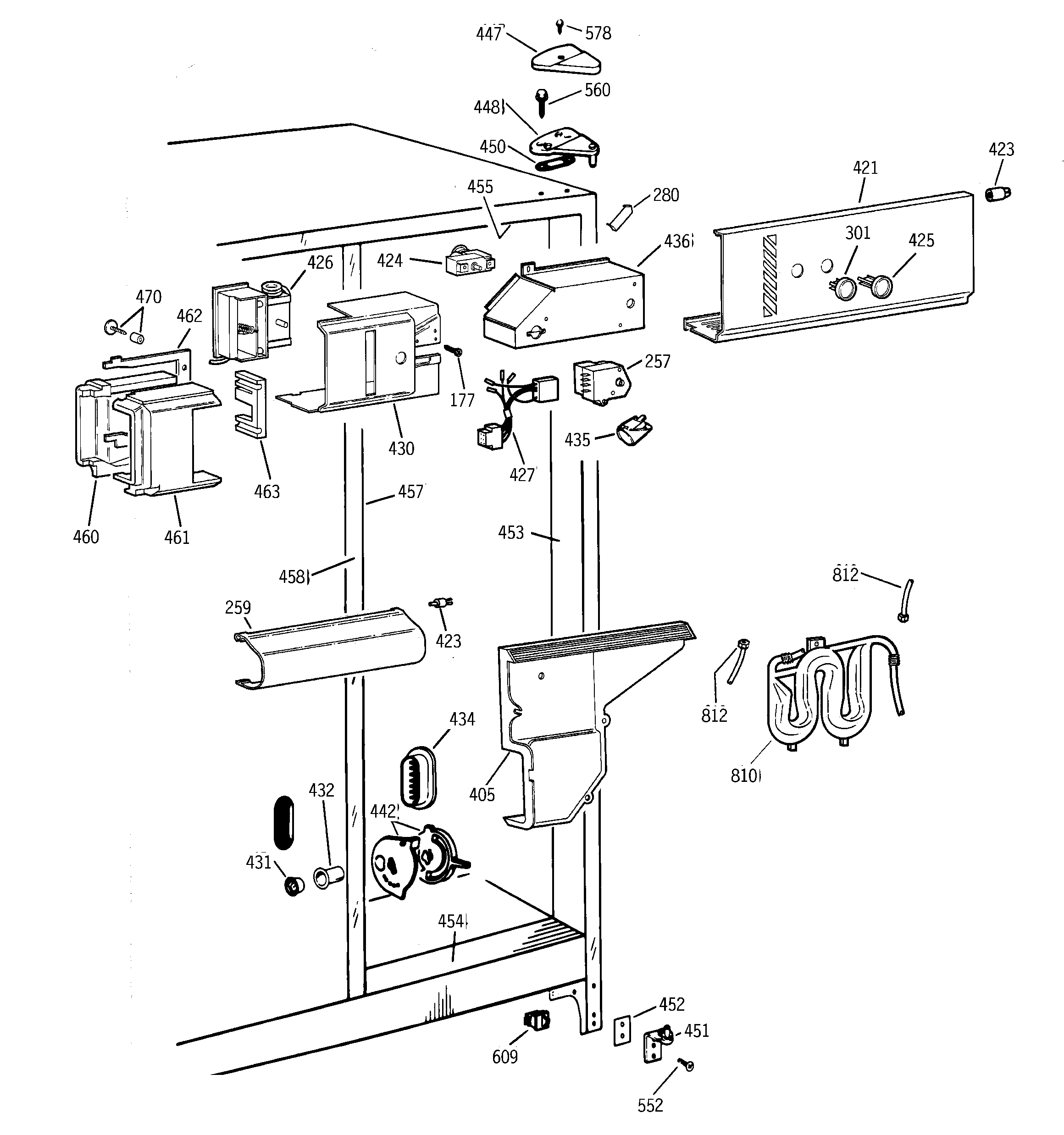 GE TFZ22PRBEBB fresh food section diagram