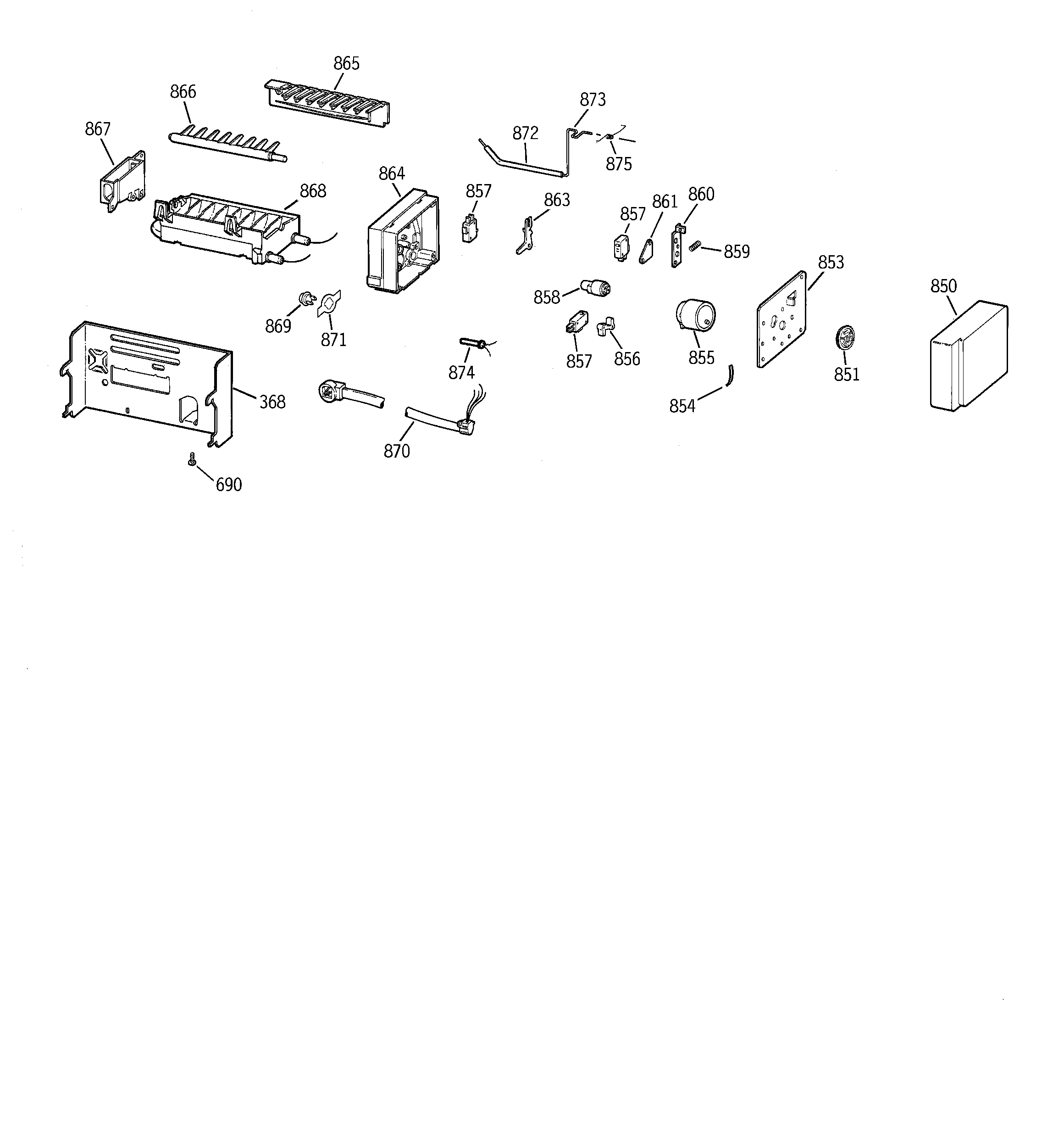 GE TFZ22PRBEBB icemaker wr30x0330 diagram