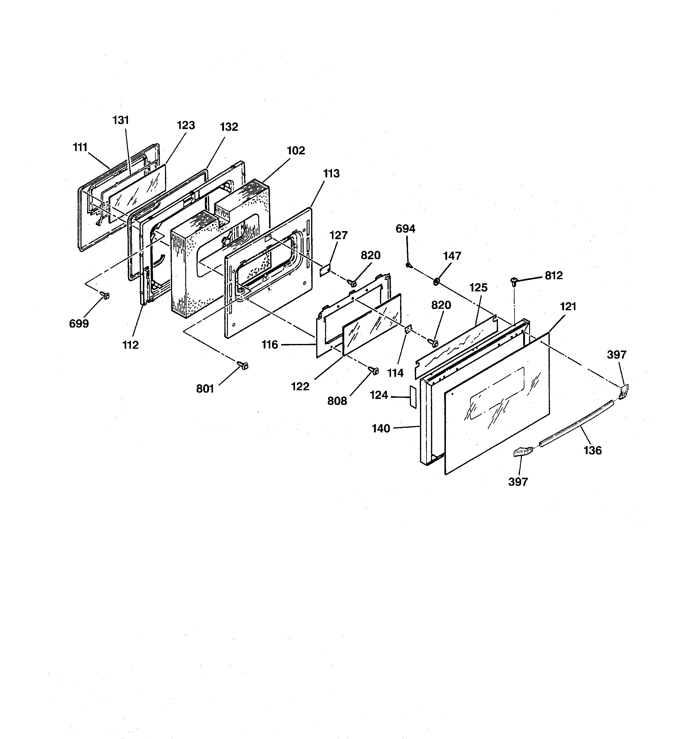 GE JGSP23WEV2WW door diagram