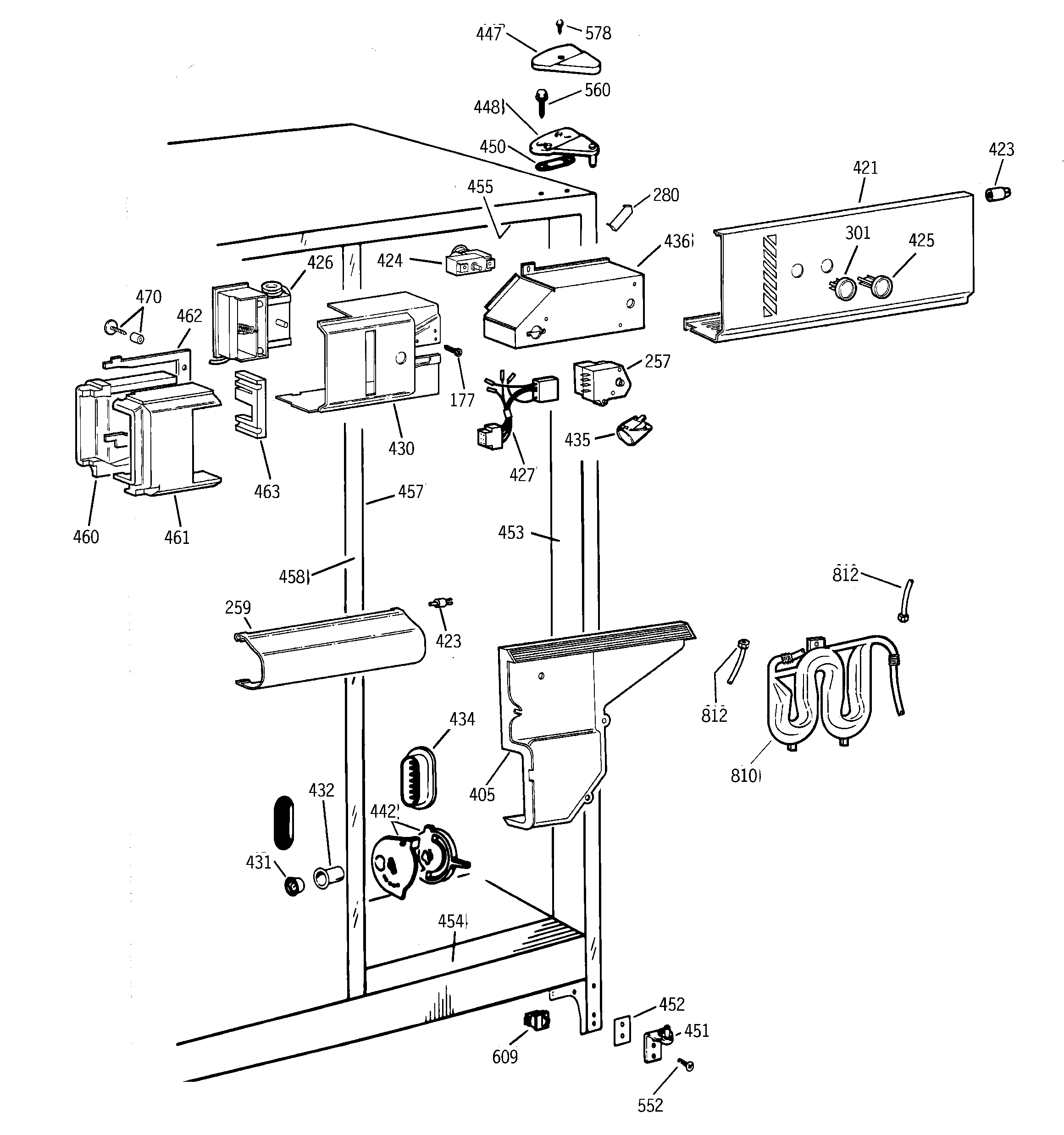 GE TFK22PRBEWW fresh food section diagram