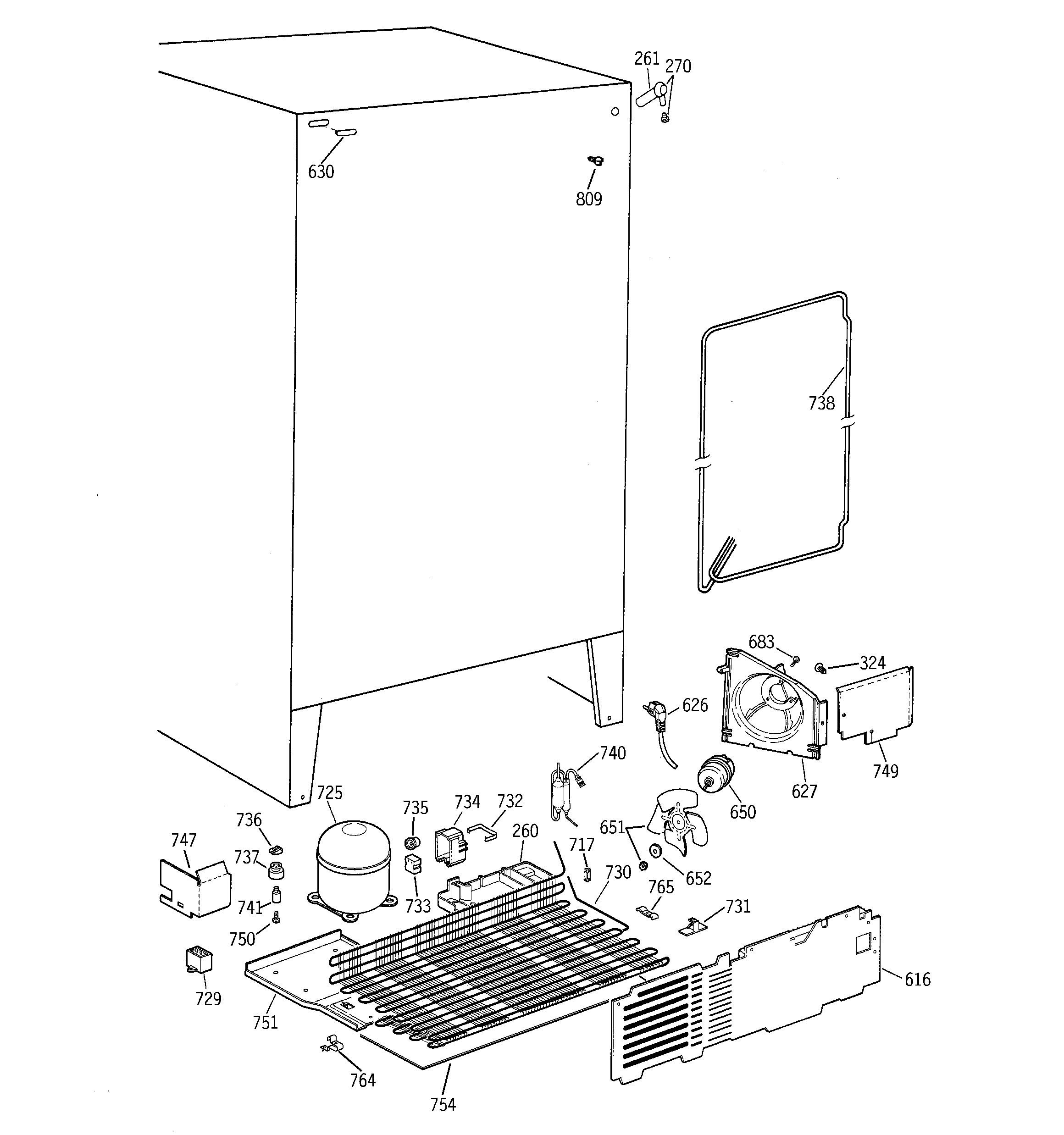 GE TFT22JABEAA unit parts diagram
