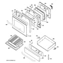 GE JGBP36SEL2SS door & drawer parts diagram