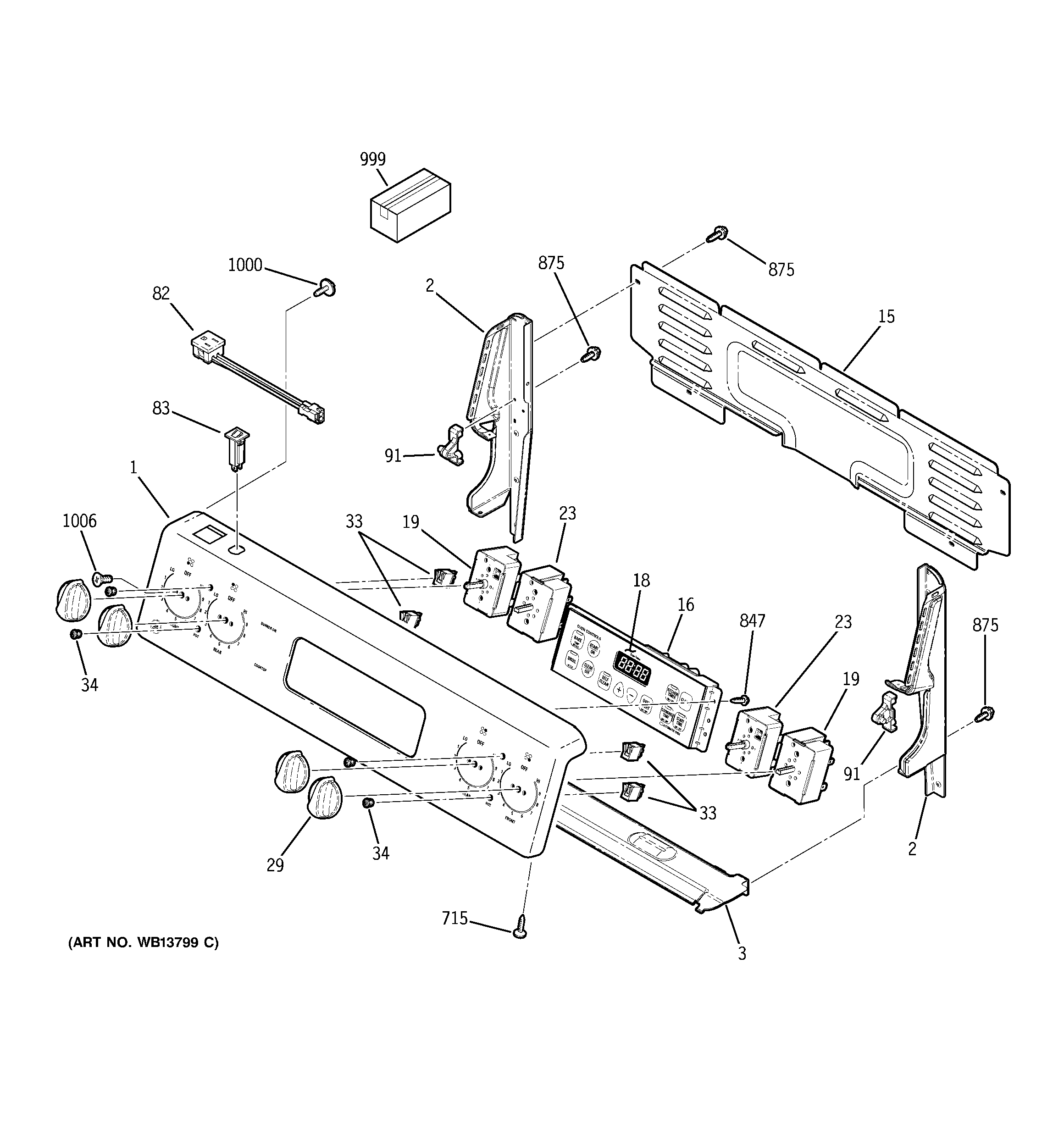 GE JCBP70SM1SS control panel diagram