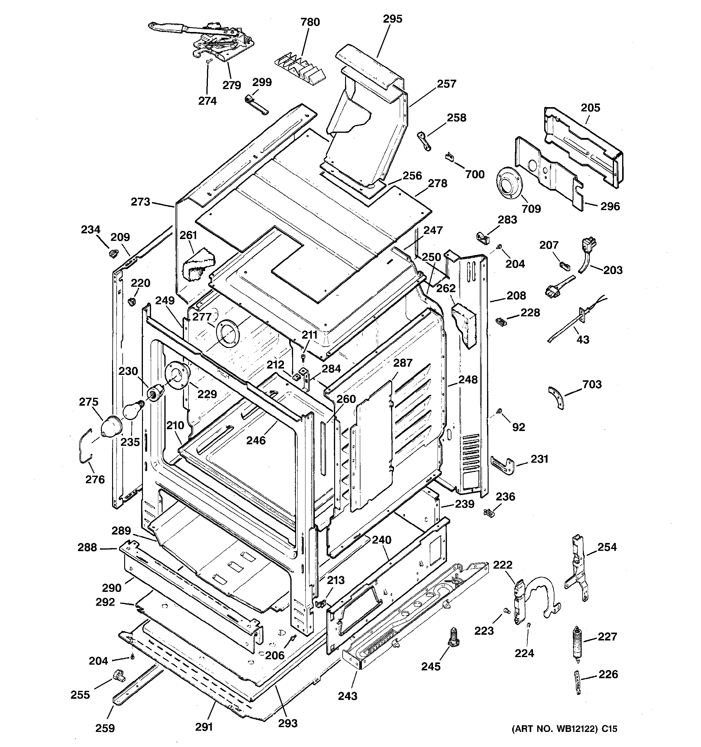 GE JGBP86SEL3SS body parts diagram