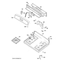 GE JGBS22BEH6WH control panel & cooktop diagram