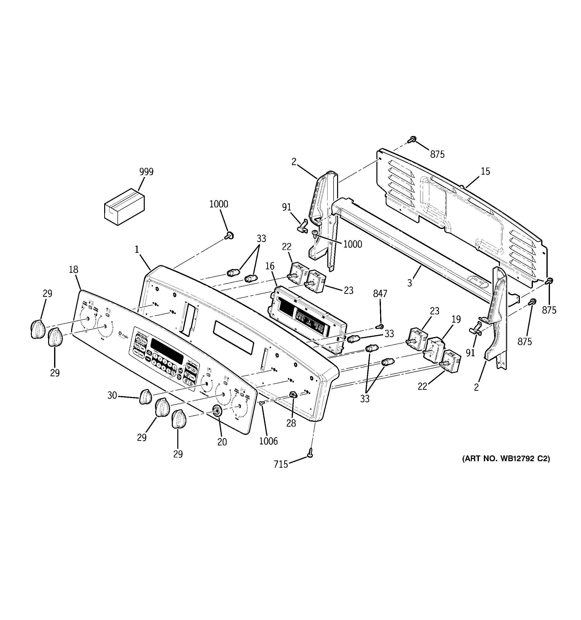 GE JB910SL5SS control panel diagram