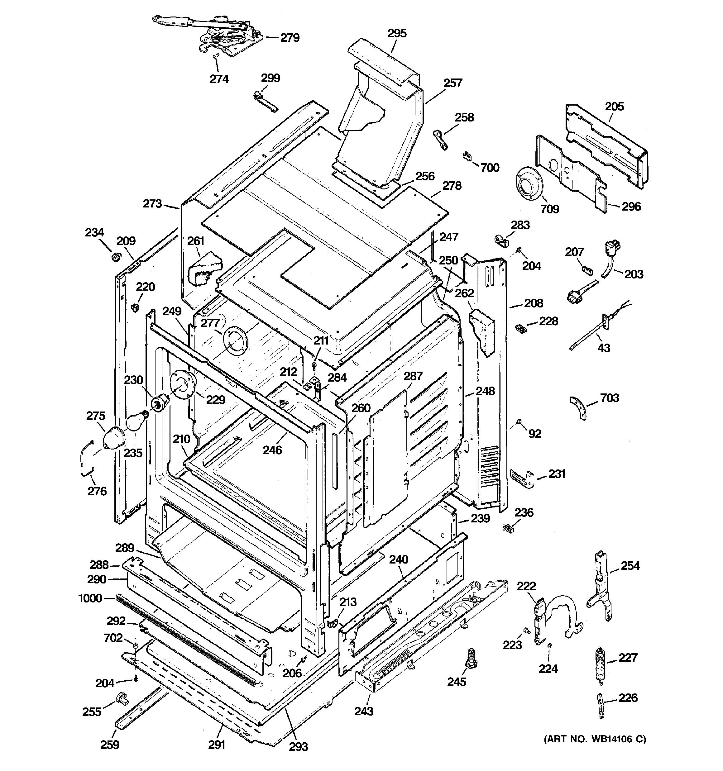 GE JGBP32DEM1WW body parts diagram