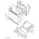 GE JGBS20DEM1BB door & drawer parts diagram