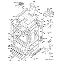 GE JGBP33DEM1WW body parts diagram