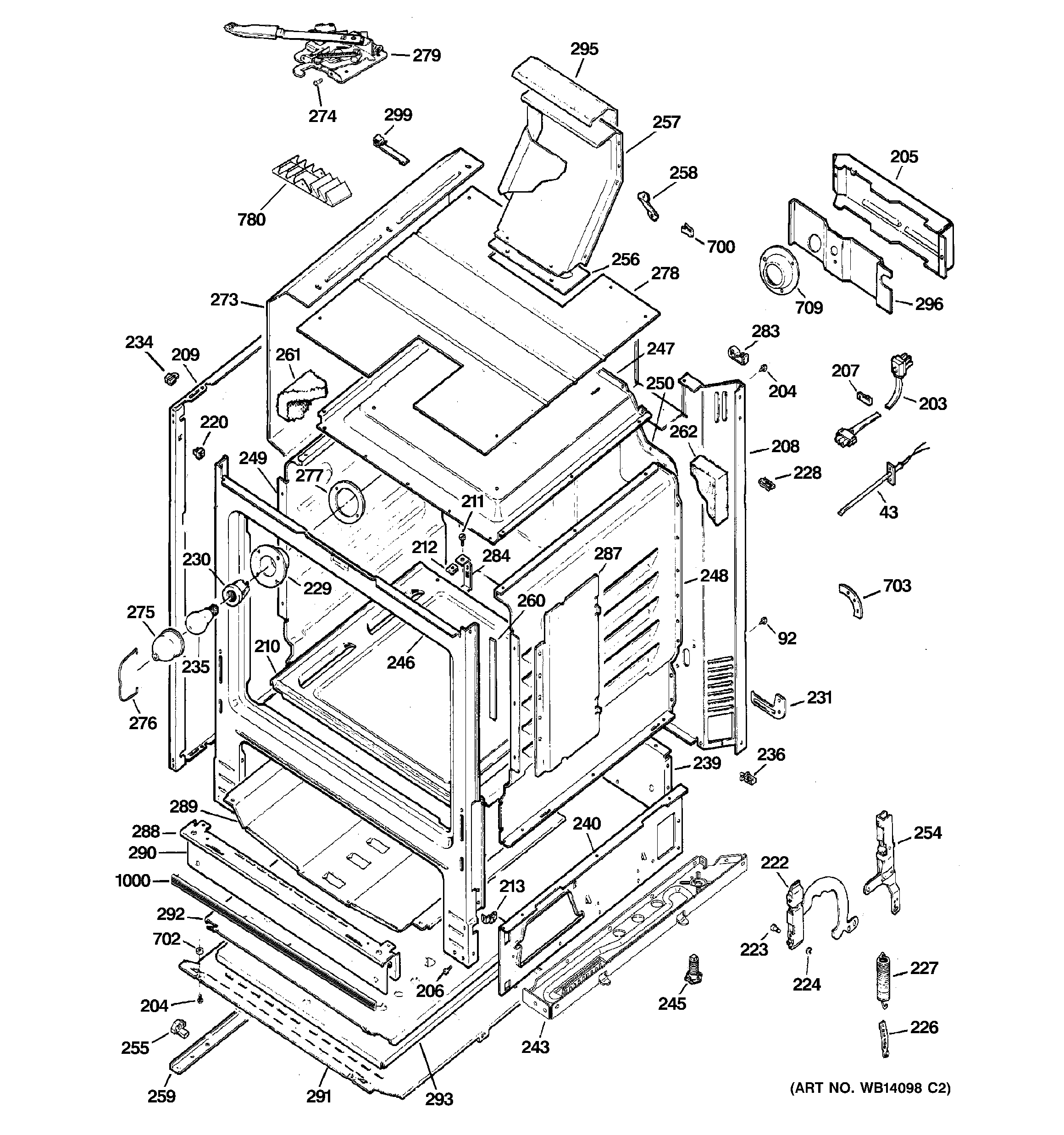 GE JGBP36DEM1CC body parts diagram