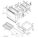 GE JGBP87MEM1BG door & drawer parts diagram