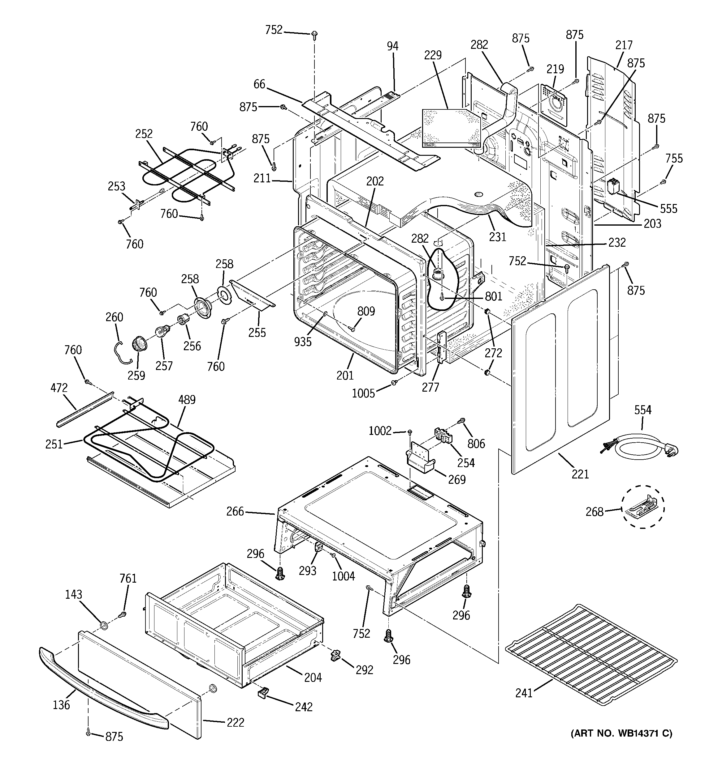 GE ECBP82SM1SS body parts diagram