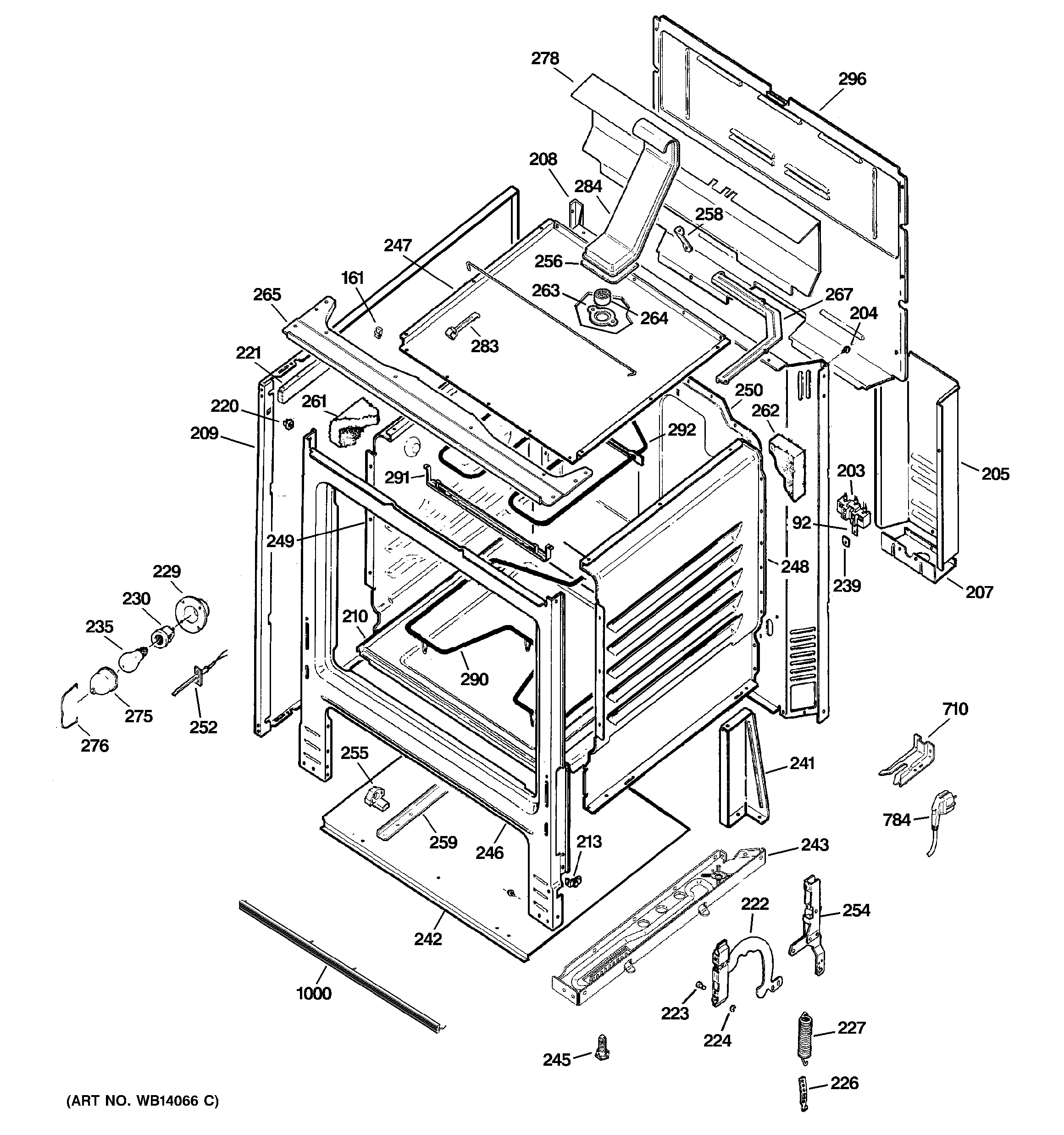 GE ECBS68WM1WW body parts diagram