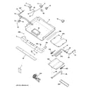 GE JGB900SEL2SS gas & burner parts diagram