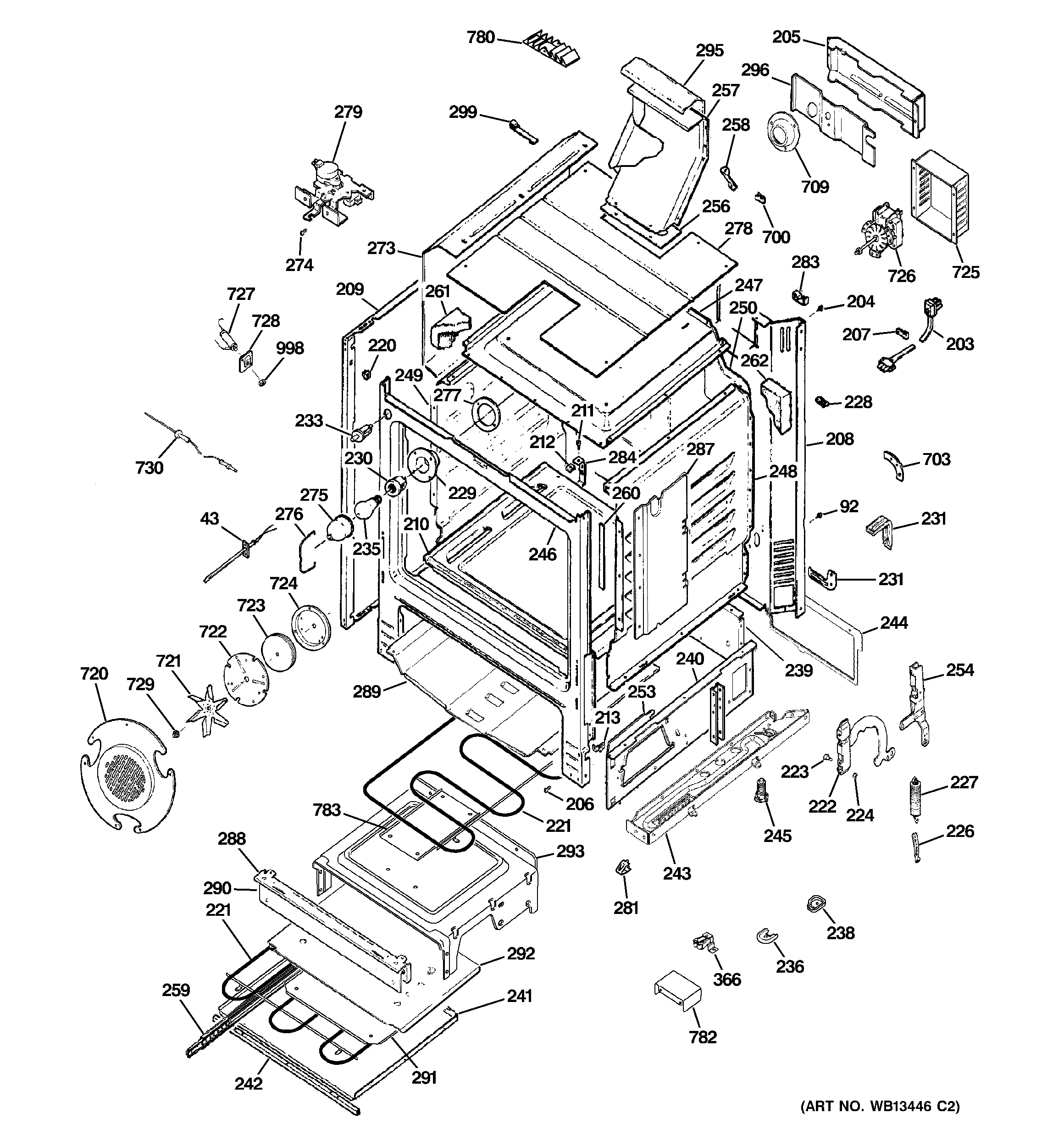 GE JGB928KEK6CC body parts diagram
