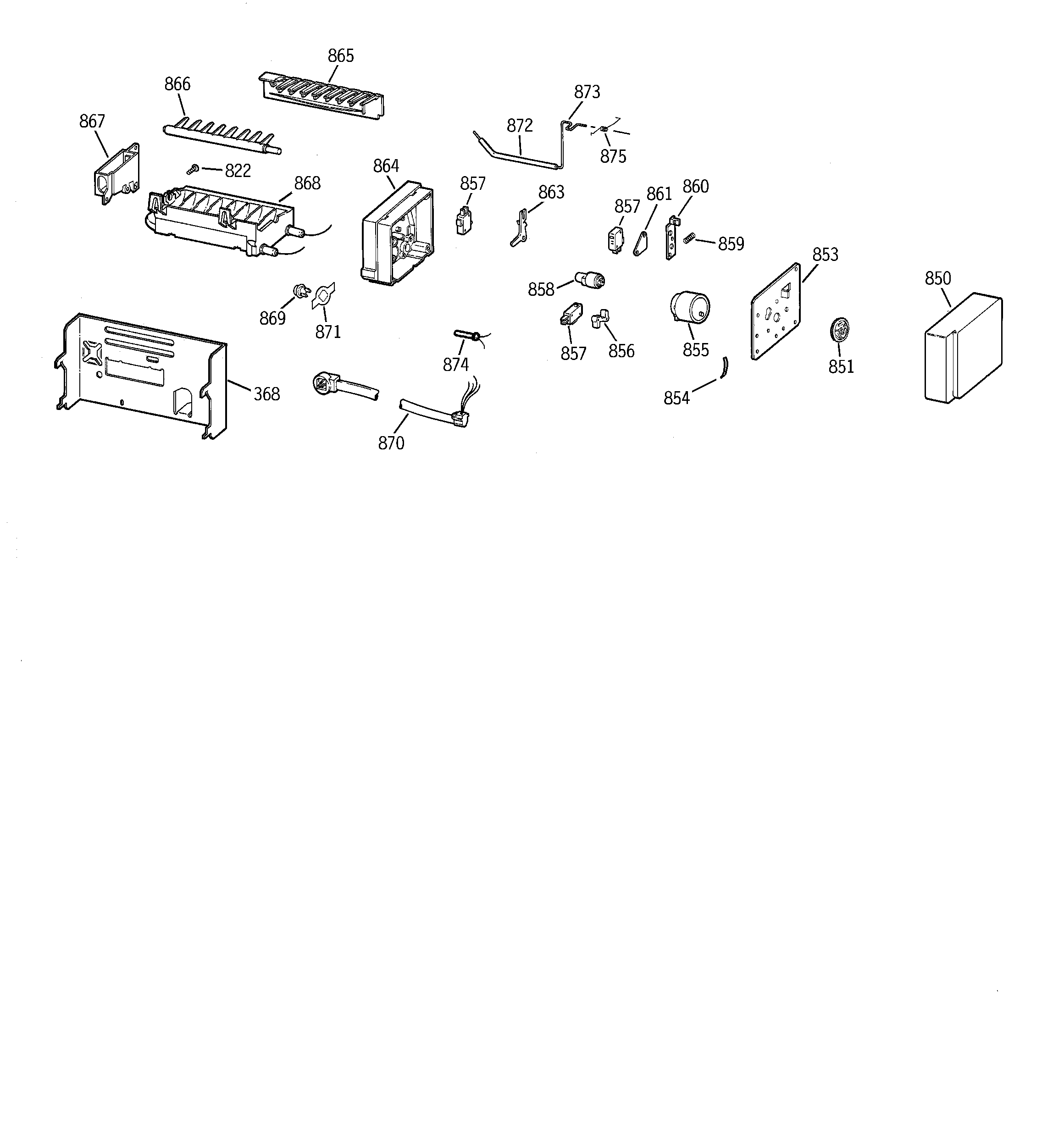 Hotpoint CSG28DHCGWW icemaker wr30x0331 diagram