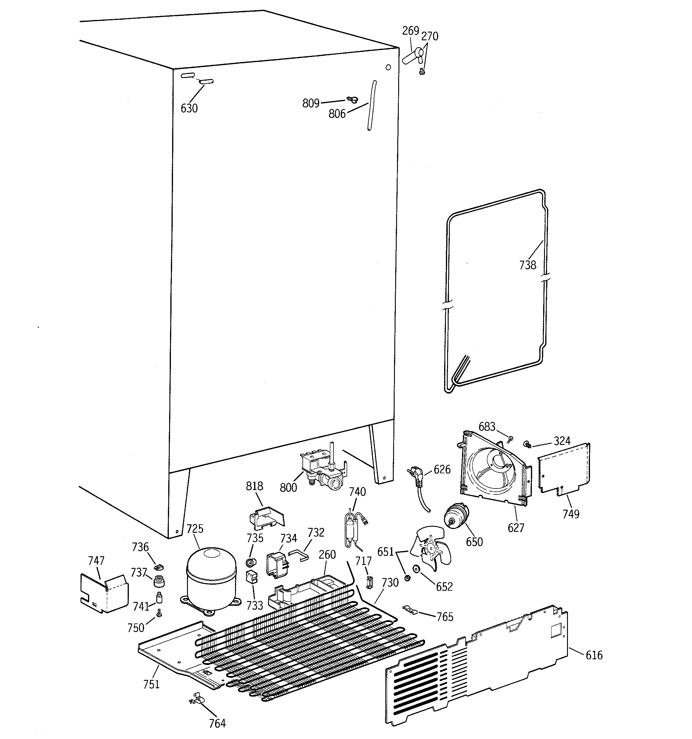 Hotpoint CSM22GRDAWW unit parts diagram