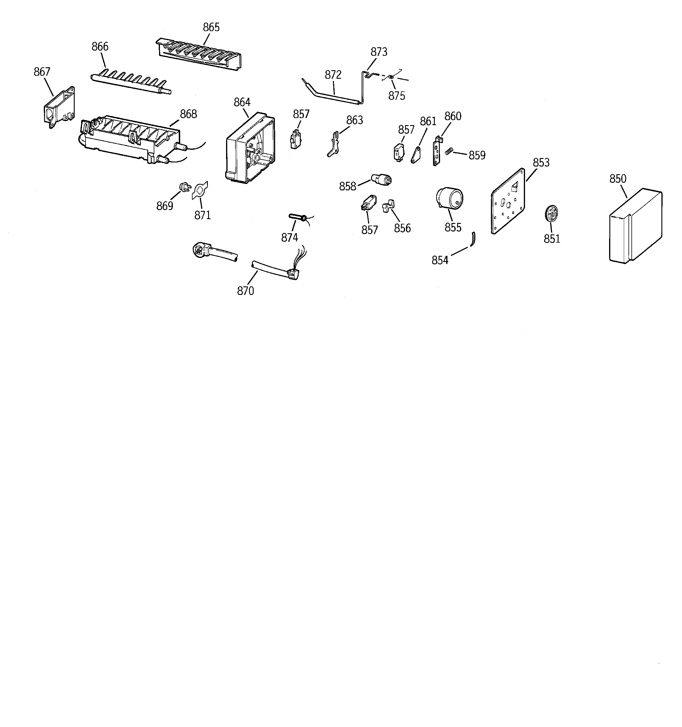 Hotpoint CSK30DRBGAA icemaker wr30x0331 diagram