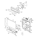 Hotpoint HDA1000Z07WH escutcheon & door assembly diagram