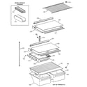 Hotpoint CTX18GACCRWW shelves diagram