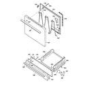 Hotpoint RGB524PEA2WH door & drawer parts diagram