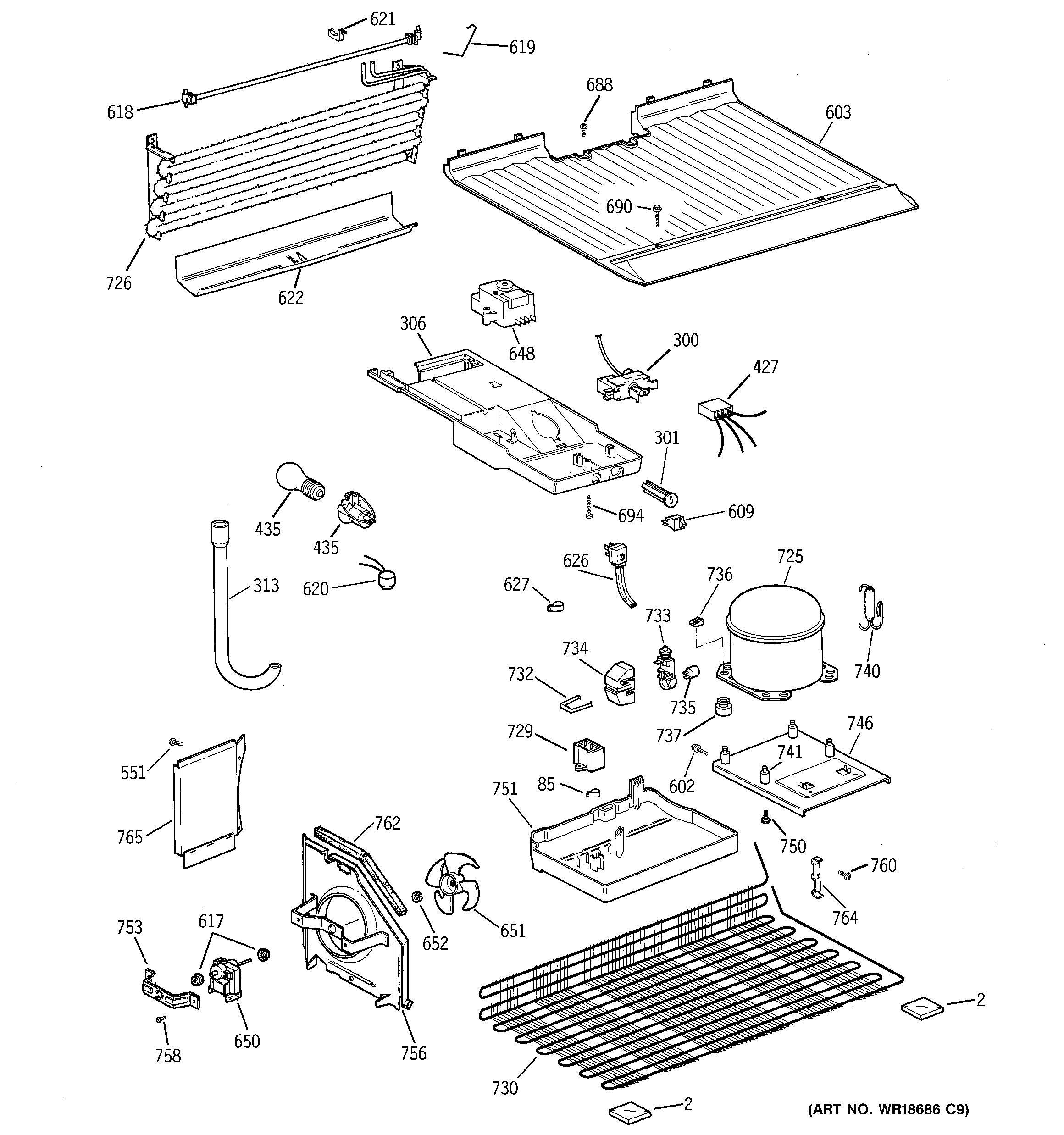 Hotpoint HTS15BBMBRWW unit parts diagram