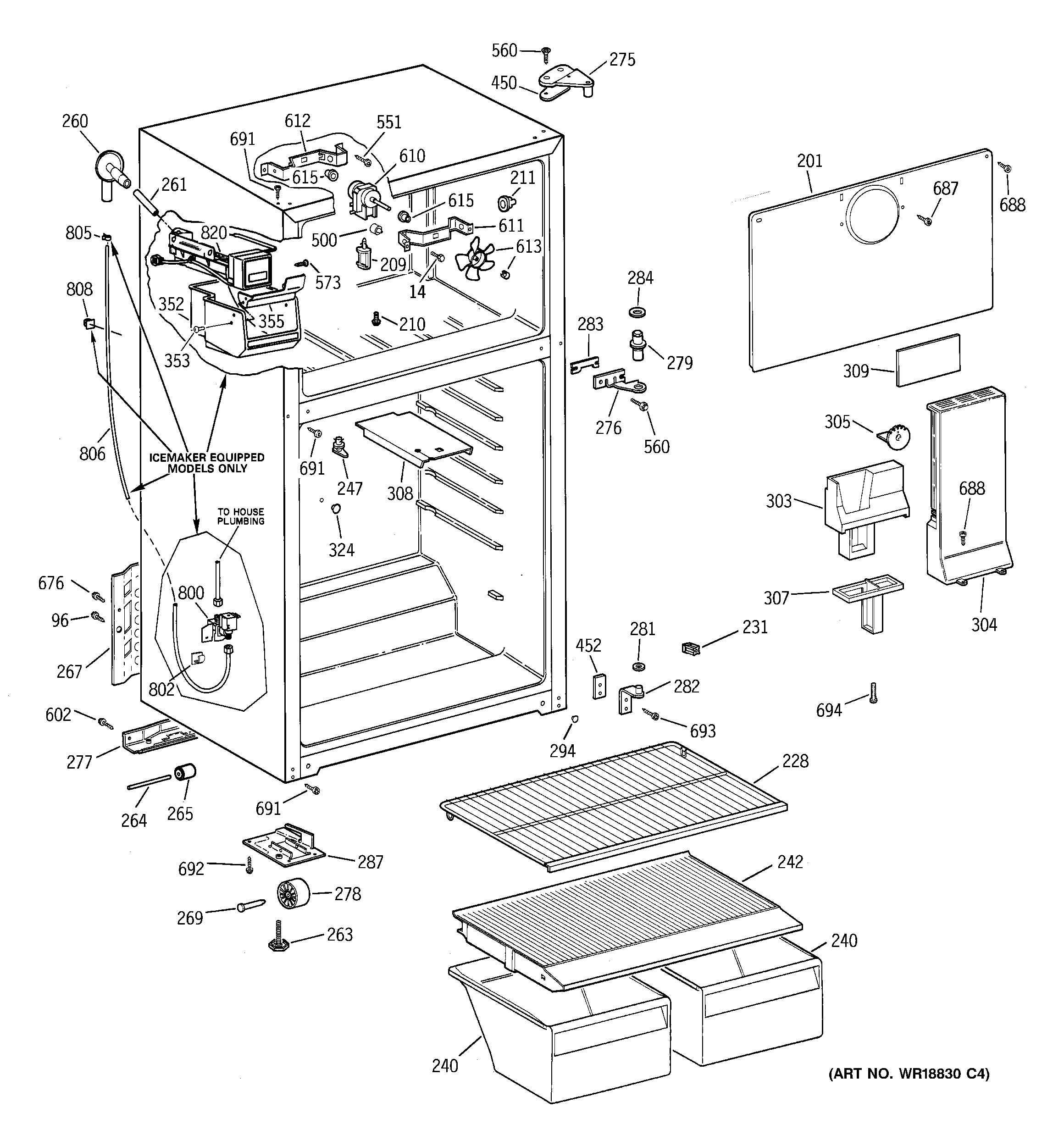 Hotpoint HTS16BCMBLWW cabinet diagram