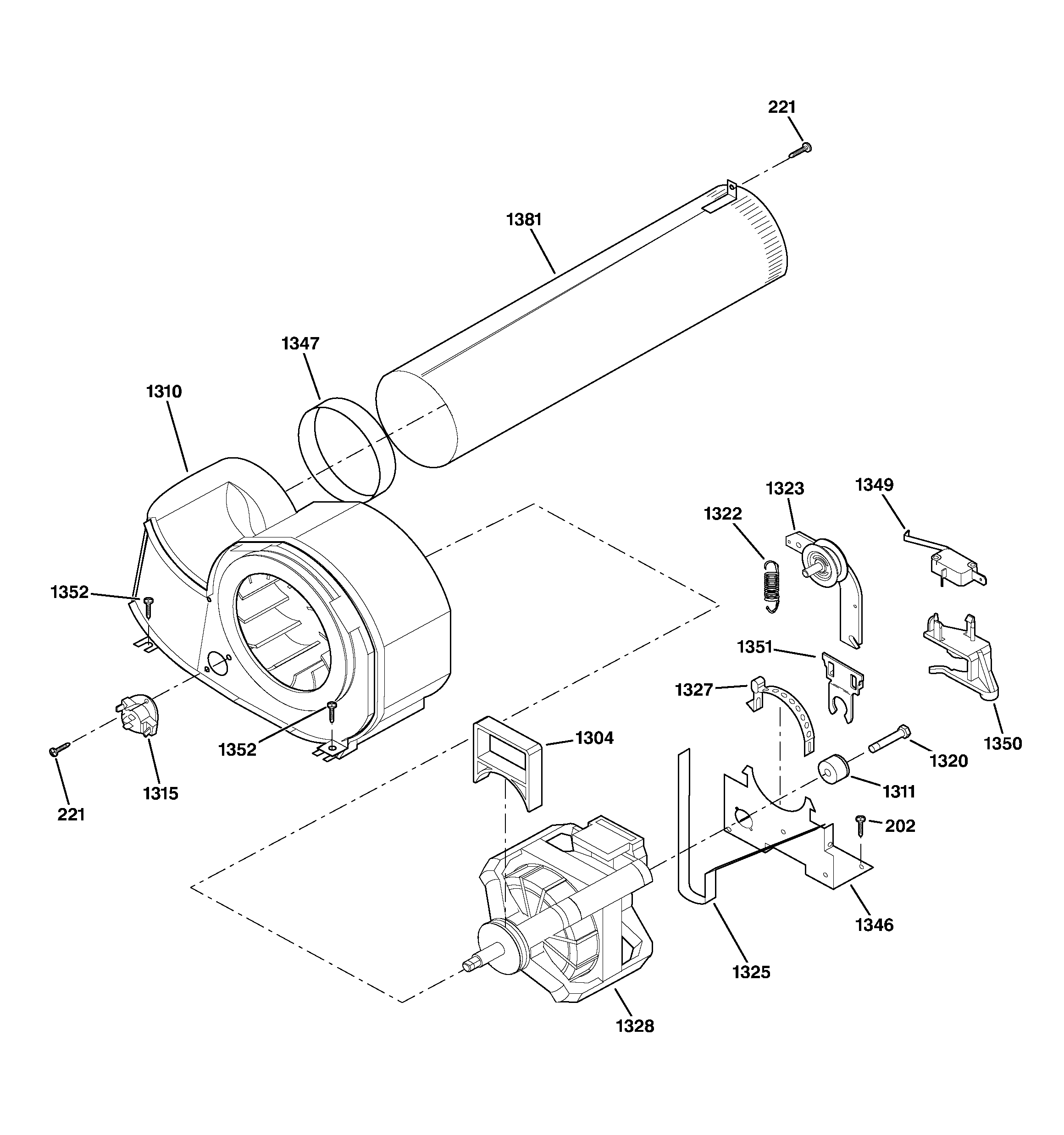 Hotpoint NLL113EY4WO motor diagram