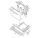 Hotpoint RGB524PPH1WH door & drawer parts diagram