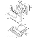 Hotpoint RGB533CEH1CC door & drawer parts diagram