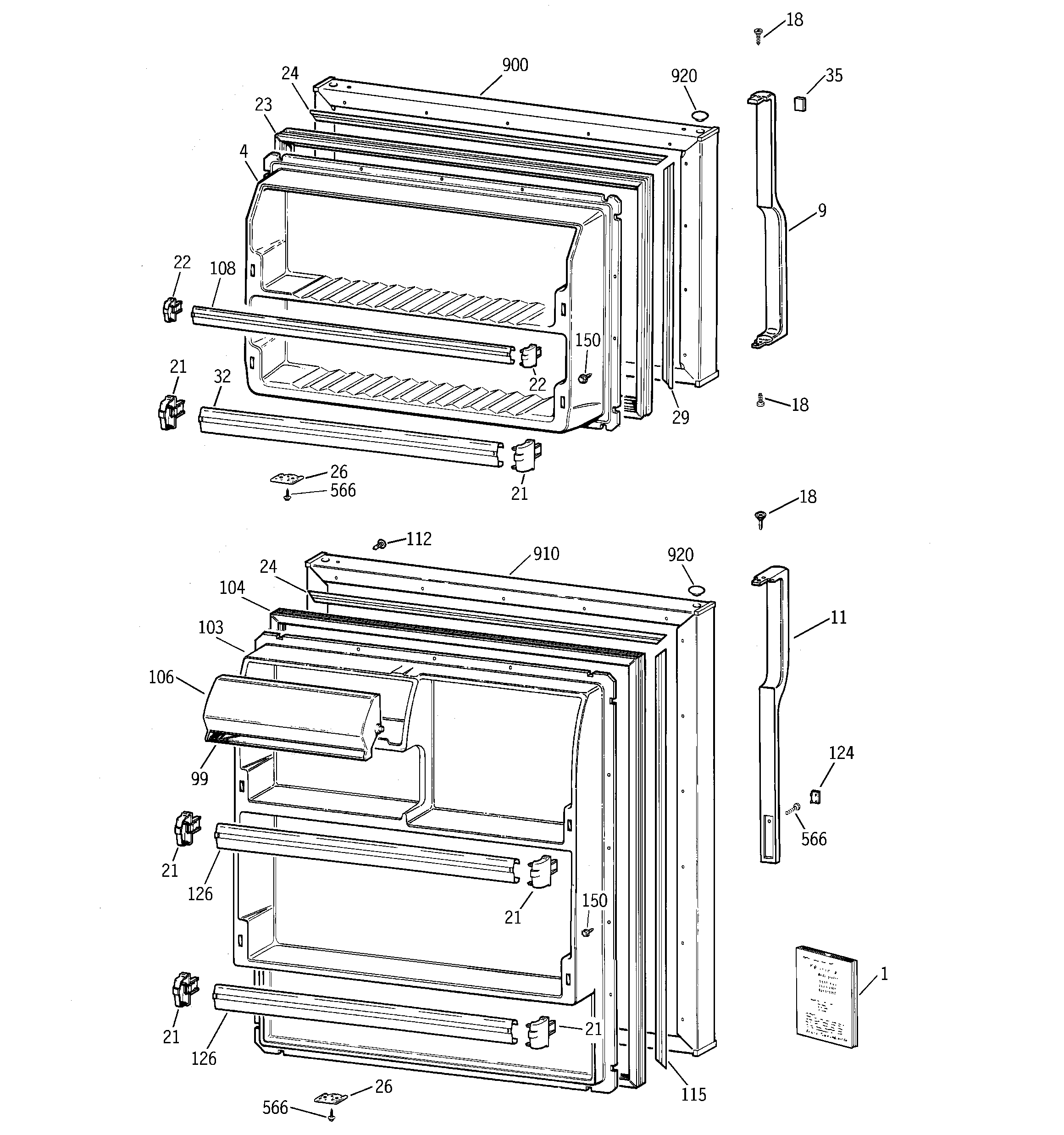 Hotpoint HTS16HBRFRCC doors diagram