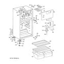 Hotpoint HTS15BBRFRWW cabinet diagram