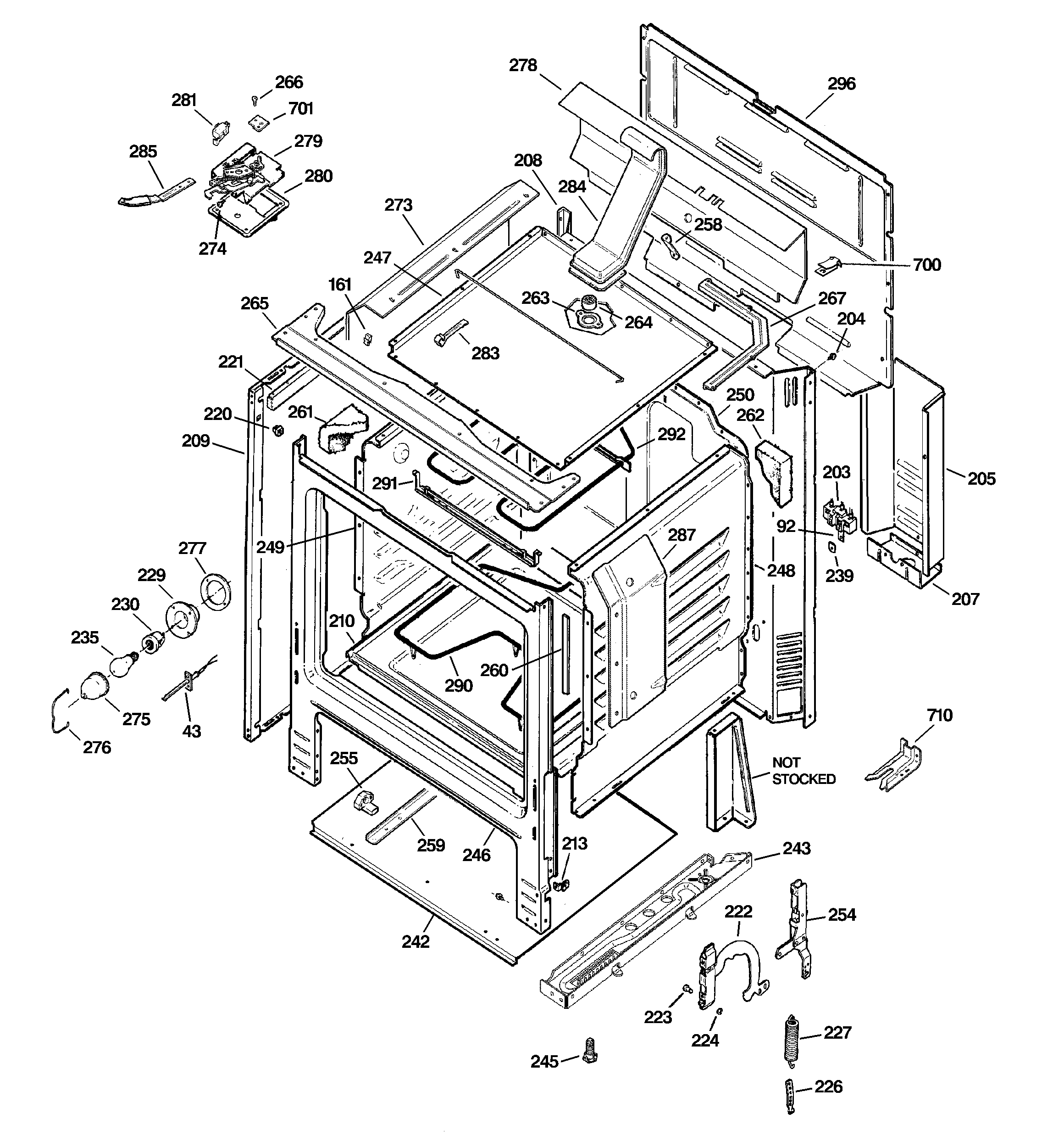 Hotpoint RB790SH1SA body parts diagram