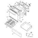 Hotpoint RGB740BEH3WH door & drawer parts diagram