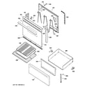 Hotpoint RB525BH3CT door & drawer parts diagram