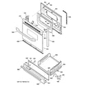 Hotpoint RGB533CEH4CC door & drawer parts diagram