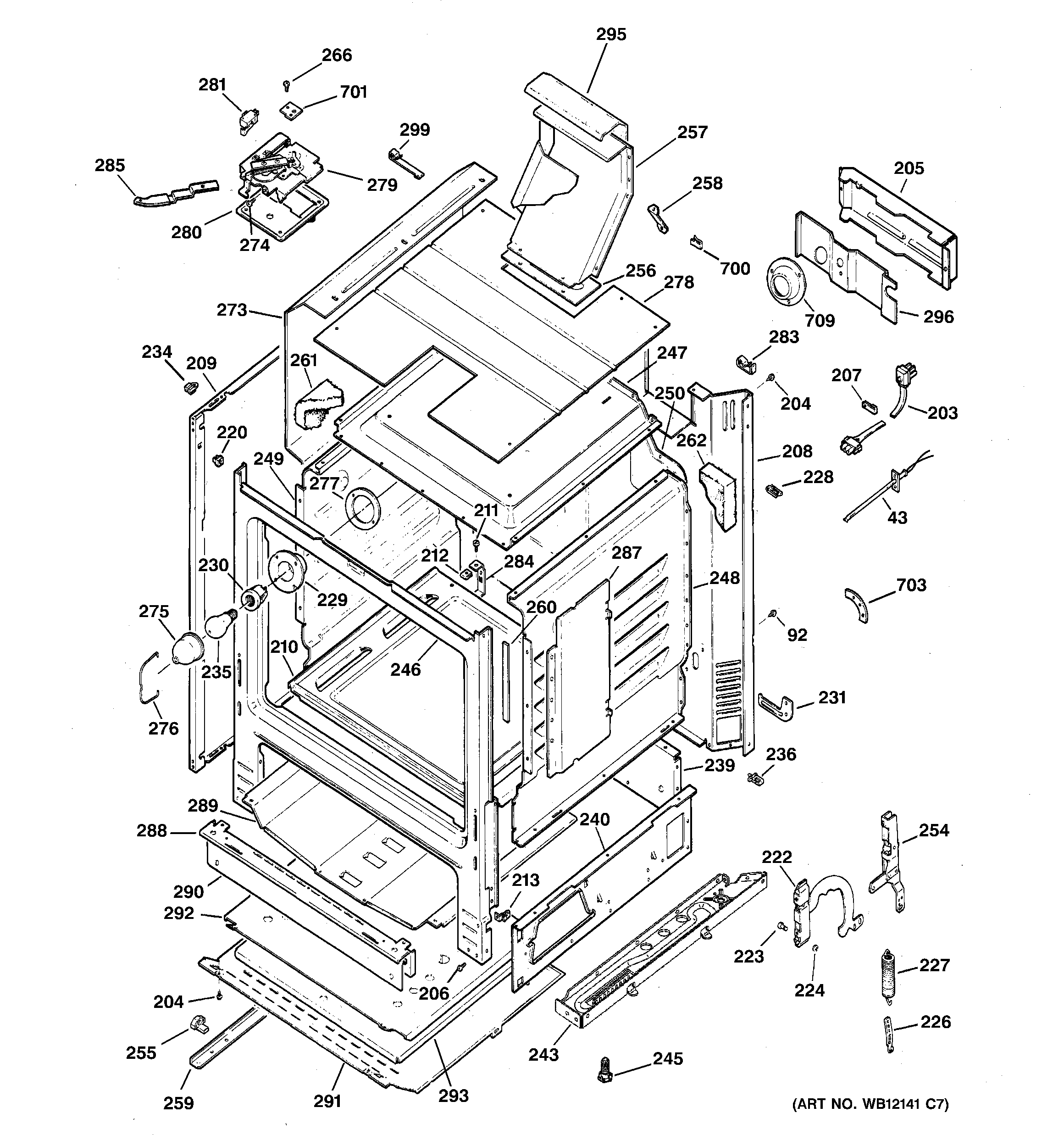 Hotpoint RGB790SEH2SA body parts diagram