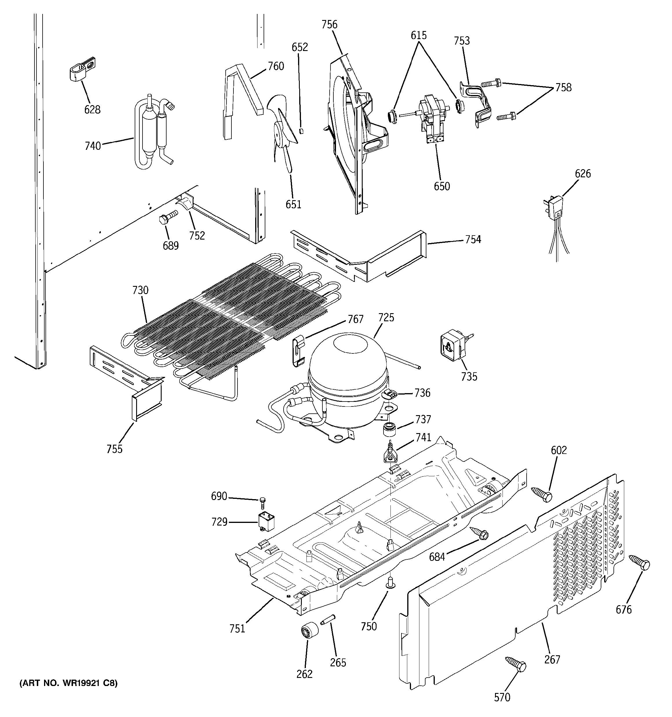 Hotpoint HTM18IBPSRSA unit parts diagram