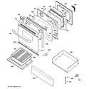 Hotpoint RGB790CEK2CC door & drawer parts diagram