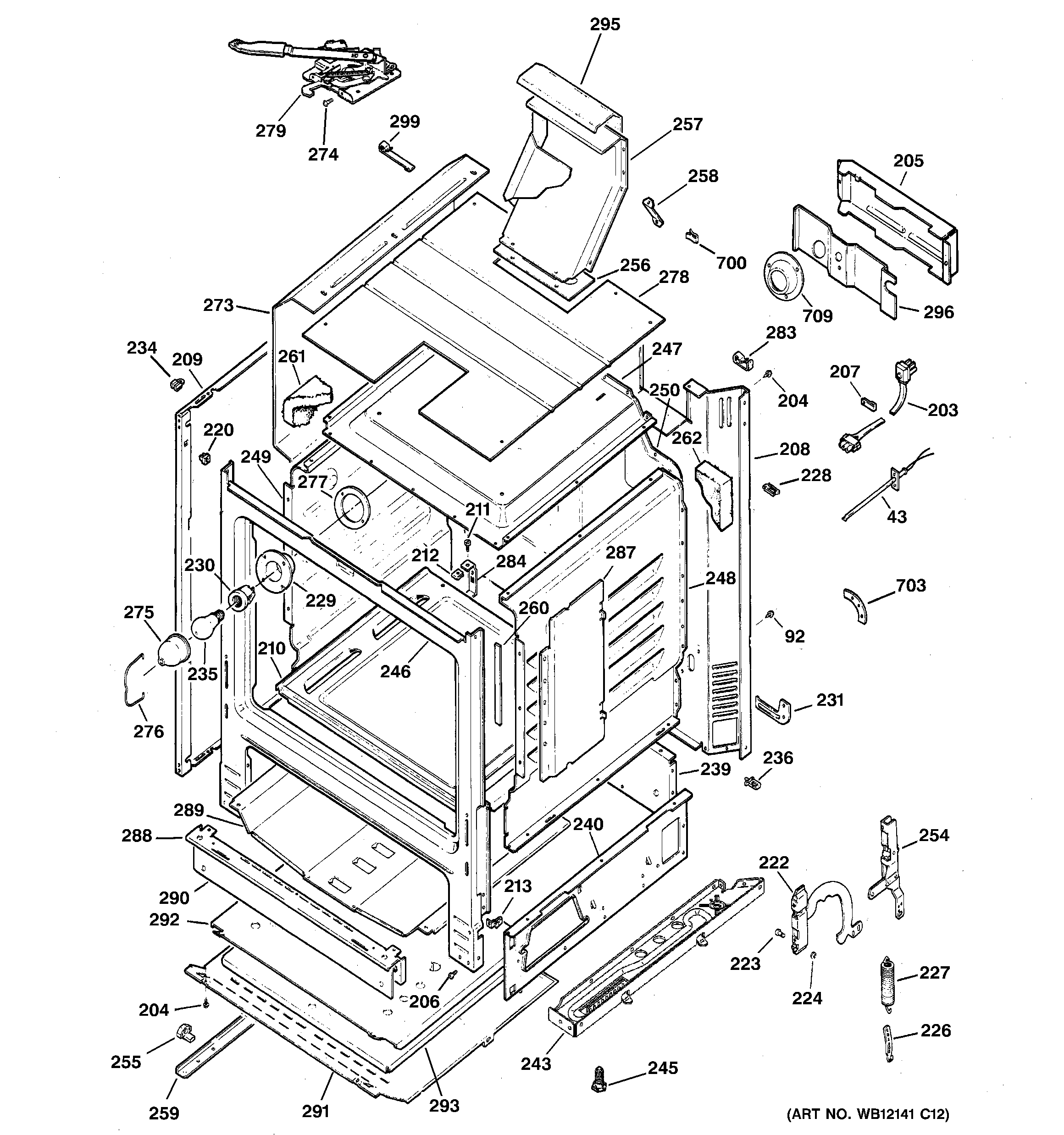 Hotpoint RGB790SEH6SA body parts diagram