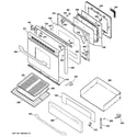 Hotpoint RGB790SEH8SA door & drawer parts diagram